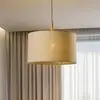 Image de TK Lighting Suspension Deva Nature, à 1 lampe, abat-jour en textile