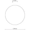 Image de TK Lighting Applique murale Luna, brun, lumière indirecte, Ø 30 cm, acier