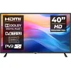 Image de KIANO SlimTV 40 Pouces LED Full HD 1920 x 1080 DLED Grand Angle de Vision 176° Audio Stéréo 2x8W Support VESA 200x200 - Noir
