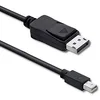 Image de Qoltec 50434 Câble DisplayPort Mini DisplayPort Noir 1,8 m