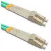 Image de Qoltec 54075 câble de Fibre Optique 1 m LC/UPC OM3 Couleur Aqua