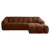 Image de MIUFORM Shell S Canapé avec accoudoir | 255x165x75cm | Canapé moderne en tissu facile à nettoyer | Canapé modulable | Forme en L À DROITE | Couleur: Terracotta