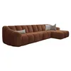 Image de MIUFORM Shell M Canapé avec accoudoir | 325x165x75cm | Canapé moderne en tissu facile à nettoyer | Canapé modulaire | Forme L à droite | Couleur: Terracotta
