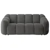 Image de MIUFORM Shell 3-Places Canapé | Canapé Moderne en Tissu Facile à Nettoyer | 190x109x75 cm | Confortable Canapé de Style Scandinave | Couleur: Gris