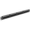 Image de LANBERG Patch Panel 24 Port 1U, Cat. 6, Noir