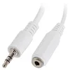 Image de lanberg AD-0024-W Câble répartiteur Audio stéréo 3 Broches vers 2 Prises Jack (3 Broches) Blanc