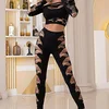 Image de CONJUNTO TOP Y LEGGINGS CR-4436 NEGRO