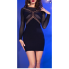 Image de Chilirose Mini Robe Crucia Noire