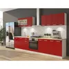 Image de ULTRA Cuisine complète avec meuble four et plan de travail inclus L 300 cm - Rouge mat