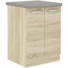 Image de BigBuy Home Meuble d'appoint Sonoma Chêne 60 x 51,6 x 85 cm