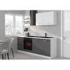 Image de Cuisine complète PREGO - L 210 cm - Décor gris Graphit - Plan de travail 210 cm inclus