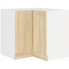 Image de SARA Meuble bas dangle - Décor chêne sonoma - L83xL83xP48xH82cm - Plan de travail non inclus