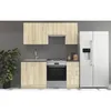 Image de SARA Cuisine complète modulable - 5 éléments - Décor chêne sonoma - L 180 cm - Plan de travail non inclus