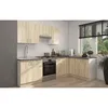 Image de SARA Cuisine complète modulable - Angle réversible - 7 éléments - Décor chêne sonoma - L270 x L148 cm - Plan de travail non inclus