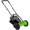 Image de VERTO Tondeuse manuelle 30 cm, hauteur réglable 12-45 mm, poids net 7 kg, largeur de coupe 300 mm, panier 16 l, poignée en mousse confortable, tondeuse à gazon respectueuse de l'environnement