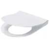 Image de CERSANIT Sanitop-Wingenroth City Abattant de WC ovale en duroplast antibactérien avec fermeture douce et bouton facile à enlever