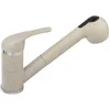Image de Robinet d'évier robinet de cuisine avec douchette ausziebarer à enfiler Granit Beige sable bfr8s