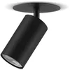 Image de Maclean encastré/tube, spot, rond, aluminium, GU10, 55x100mm, noir, MCE364 B