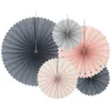 Image de PartyDeco Lot de 3 Rosettes en Papier décoratives   Mélange de Couleurs, éventails à Suspendre, éventails en Papier, Rosettes en Papier pour événement, Mariage, Anniversaire, Baby Shower, décoration