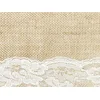 Image de PartyDeco Chemin de Table en Jute Centre Dentelle 28 cm x 2,75 m - Marron - Taille Unique
