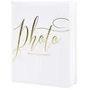 Image de Album photo blanc et doré 22 pages mariage 20 x 24,5 cm - Blanc - Taille Unique