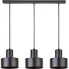 Image de Rif 3 Lumières surplomb lampes en surnombre pendentif Noir