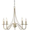 Image de Helam MALBO Plafonnier Suspendu Multi Bras Blanc, Or 60cm