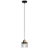 Image de Helam EDISON Slim Suspension Plafonnier Noir, Cuivre 12cm