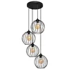 Image de Helam MERCURE Plafonnier Suspendu Cluster Noir 40cm