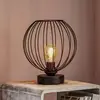 Image de HELam Lampe à poser Cumera avec abat-jour cage, Ø 24 cm