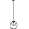 Image de Helam MERCURE Plafonnier Wire Frame Noir 30cm