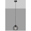 Image de Helam MERCURE Plafonnier Wire Frame Noir 16cm