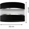 Image de HELam Abat-jour Helen E27 Ø35/Hauteur20cm noir/argent