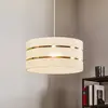 Image de HELam Suspension Helen abat-jour textile blanc-doré Ø 40 cm