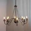 Image de HELam Lustre Malbo, noir, métal, à 8 lampes, E14