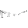 Image de Omnires RLSDXYZ05583 Parma Robinet de Baignoire 4 Trous, Chrome