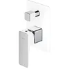 Image de Omnires PM7435CRB Parma Robinetterie de Douche et de Bain encastrée, Chrome/White