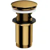 Image de Omnires A706GL, Bouchon clic-clac pour lavabo avec trop-plein KLIK-KLAK, Gold