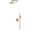 Image de Omnires SYSY19GL Flush-Mounted Shower System Complete Set Brass