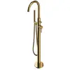 Image de Omnires Y1233GL, Robinet de baignoire sur pied Y, Gold