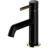 Image de Omnires Y1210NBLGL Y Robinet de lavabo, Black/Gold