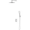 Image de Omnires SYSPM17ACRB Parma Système de Douche thermostatique encastré, Chrome/White
