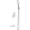 Image de Omnires SYSPMW01CRB Parma Système de Baignoire encastré, Chrome/White