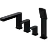 Image de Omnires BA7832BL Baretti Robinet de Baignoire 4 Trous, Black Mat
