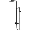 Image de Omnires PM7444BL Parma Système de Douche en saillie, Black Mat