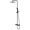 Image de Omnires Y1244JBL Shower System Shower Complete Set Brass Thermostatic Shower Set Black