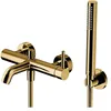 Image de Omnires Y1231GL, Robinet de baignoire avec ensemble de douche Y, Gold