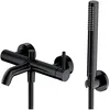 Image de Omnires Y1231BL, Robinet de baignoire avec ensemble de douche Y, Black mat