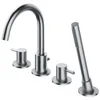 Image de Omnires Y1232NI Y Robinet de Baignoire 4 Trous, Nickel