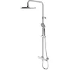 Image de Omnires Y1244LUXLCR, Système de douche thermostatique en saillie Y, Chrome
